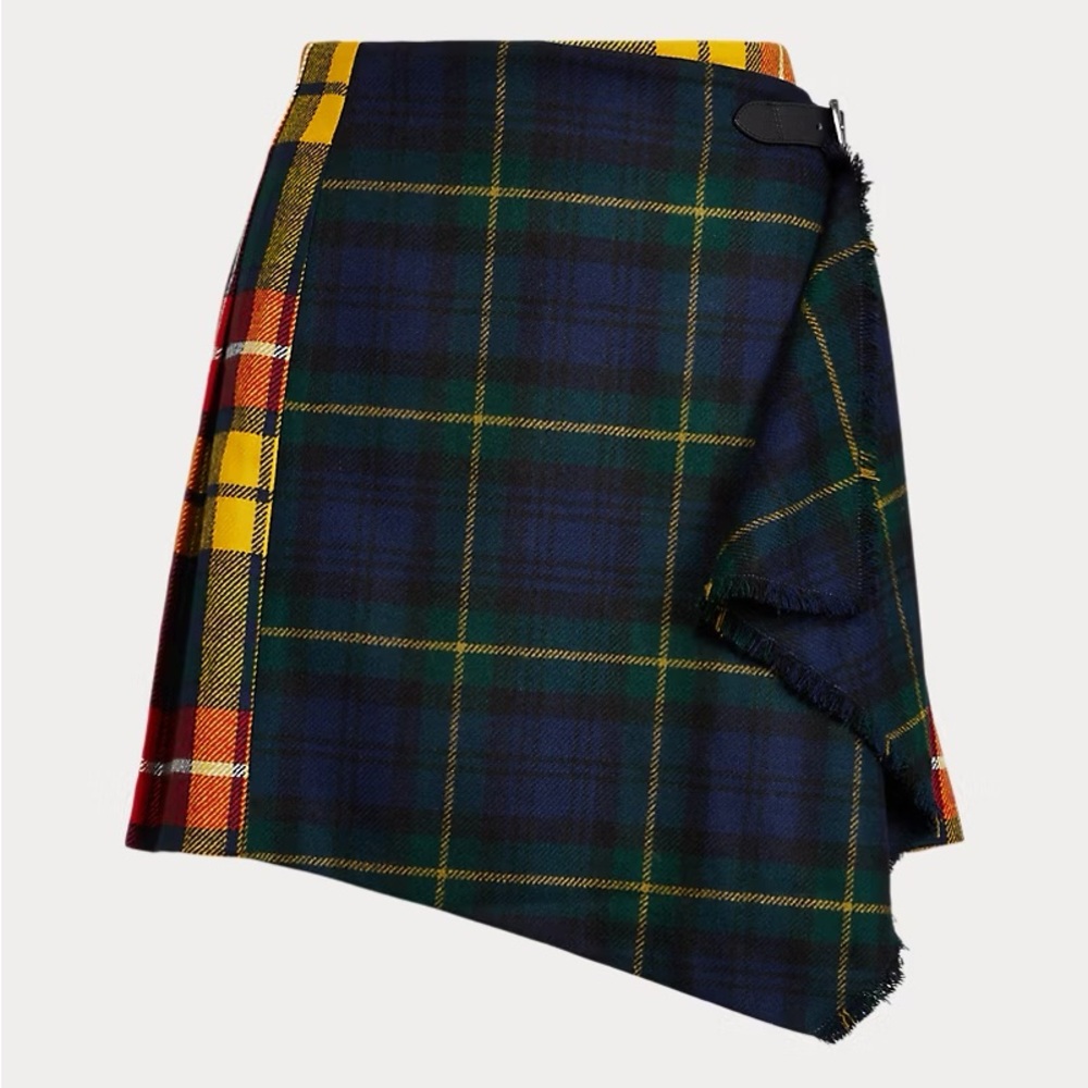 Polo Ralph Lauren Asymmetrical Tartan Skirt